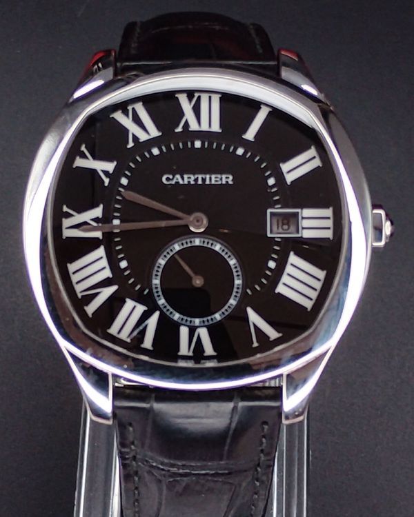2018 Cartier Drive De Cartier 41MM Black Dial Leather Strap (WSNM0009)
