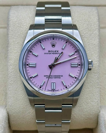 2025 Rolex Oyster Perpetual 36MM Pink Dial Oyster Bracelet (126000)