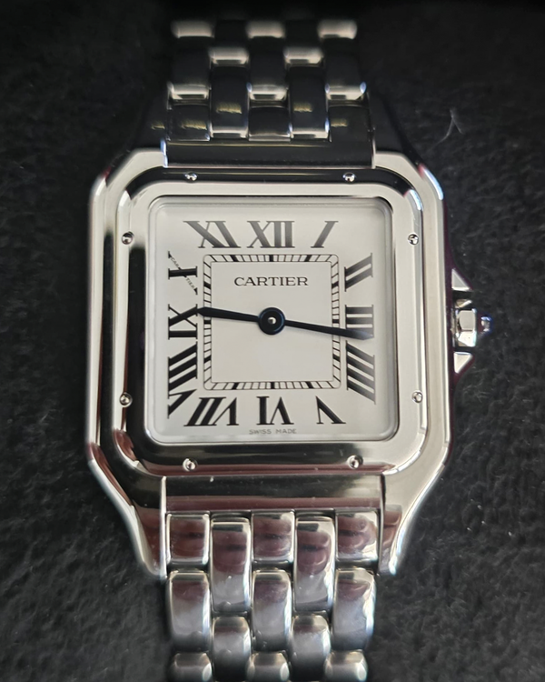 2026 Cartier Panthère De Cartier 27MM Quartz White Dial Steel Bracelet (WSPN0015)