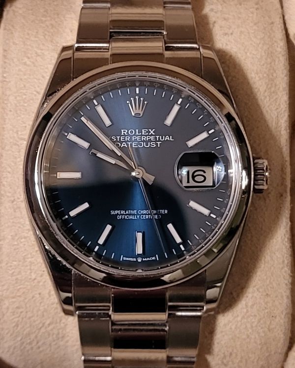 Rolex Datejust 36MM Blue Dial Oyster Bracelet (126200)