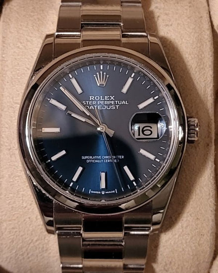 Rolex Datejust 36MM Blue Dial Oyster Bracelet (126200)