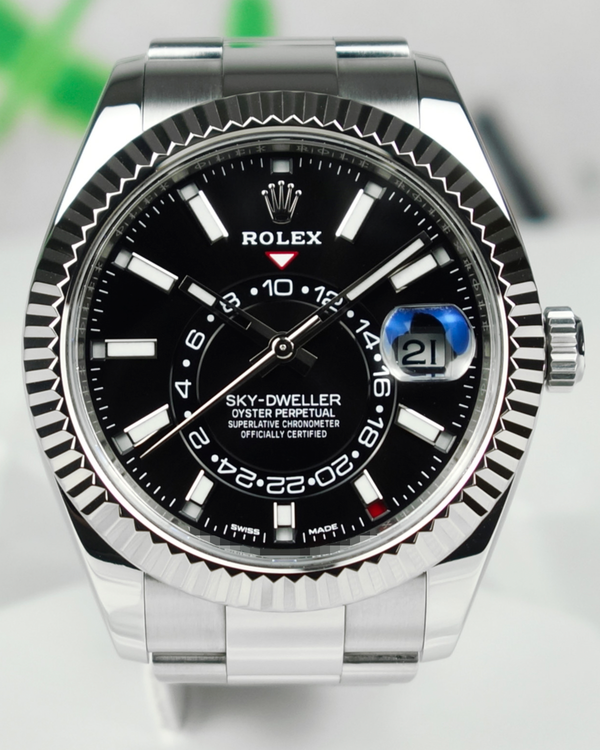 2019 Rolex Sky-Dweller 42MM Black Dial Oyster Bracelet (326934)