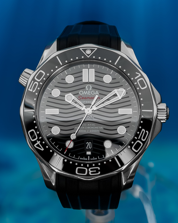 2024 Omega Seamaster Diver 300M 42MM Black Dial Rubber Strap (210.32.42.20.01.001)