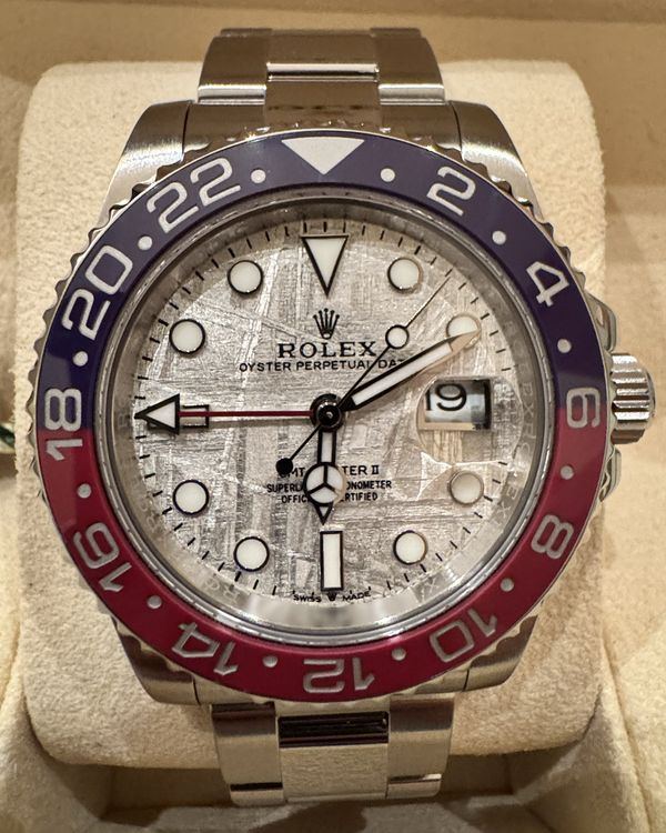 2016 Rolex GMT-Master II "Pepsi" 40MM Meteorite Dial Oyster Bracelet (116710LN)