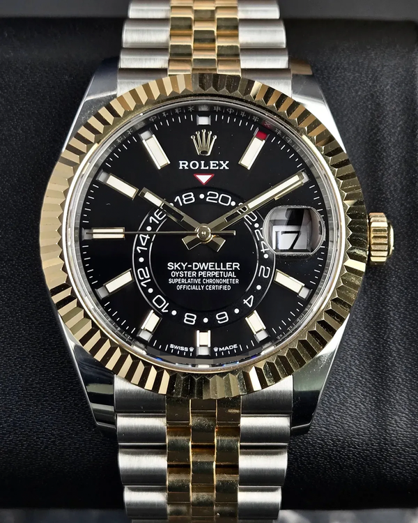 2024 Rolex Sky-Dweller 42MM Black Dial Two-Tone Jubilee Bracelet (336933)