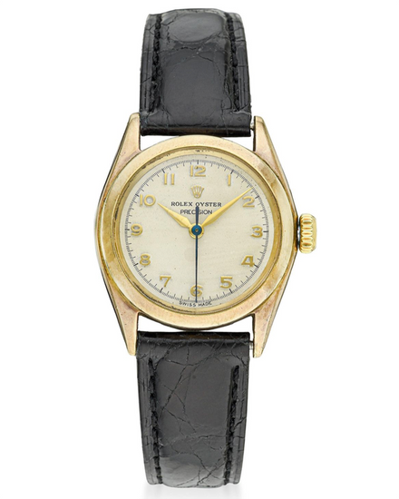 1952 Rolex Oyster Precision 31MM White Dial Aftermarket Leather Strap (6020)