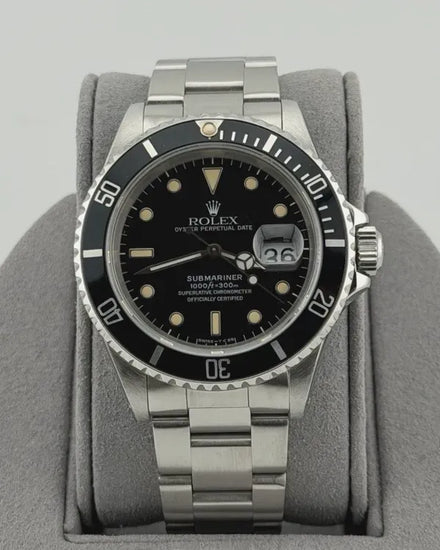 1991 (N Serial) Rolex Submariner Date 40MM Black Dial Oyster Bracelet (16610)