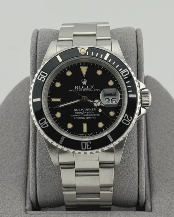 1991 (N Serial) Rolex Submariner Date 40MM Black Dial Oyster Bracelet (16610)