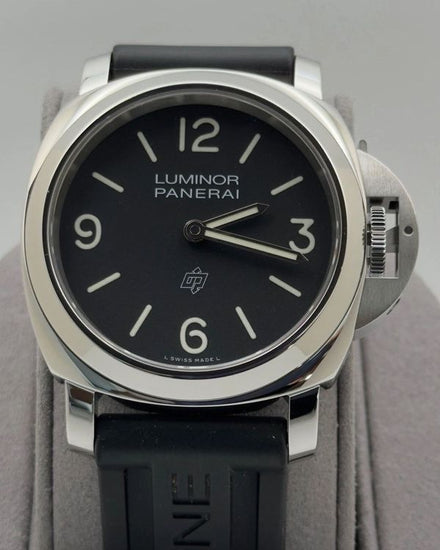 Panerai Luminor Base Logo 44MM Black Dial Rubber Strap (PAM01086)