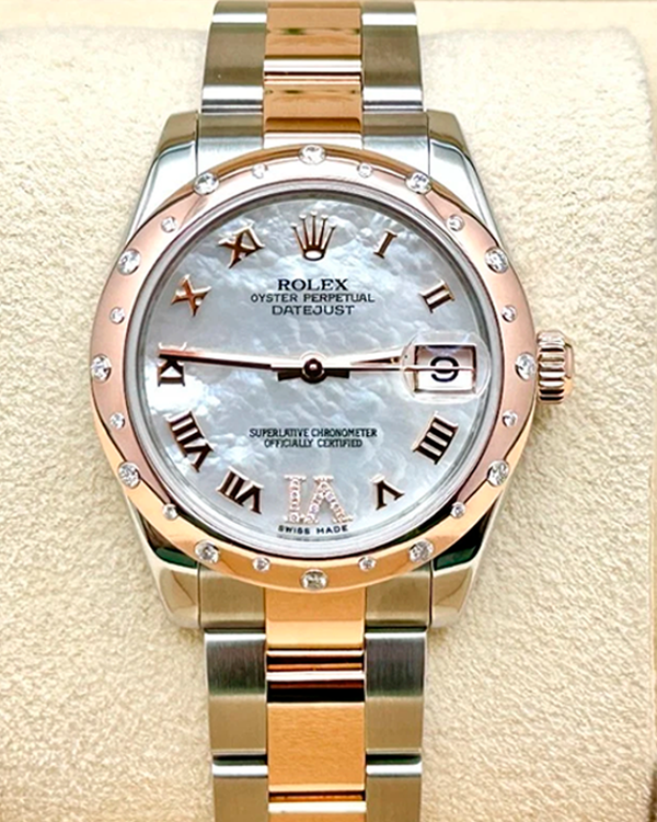2010 Rolex Datejust 31MM Mother of Pearl Dial Two-Tone Oyster Bracelet (178341)