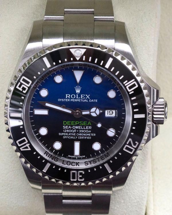 (Working) 2014 Rolex Sea-Dweller Deepsea "James Cameron" 44MM Blue Dial Oyster Bracelet (116660)