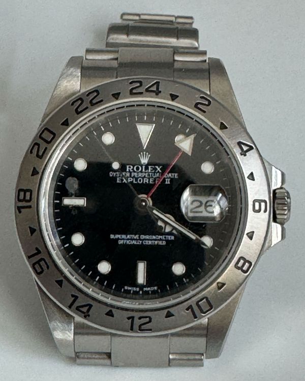 Rolex Explorer II 40MM Black Dial Oyster Bracelet (16570)