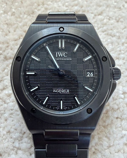 2025 IWC Schaffhausen Ingenieur 42MM Black Dial Ceramic Bracelet (IW338903)