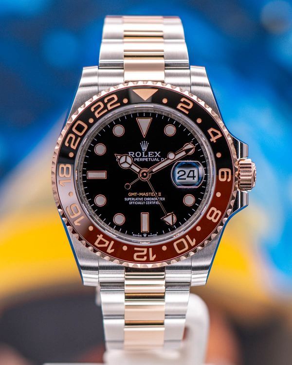 2025 Rolex GMT-Master II "Rootbeer" 40MM Black Dial Two-Tone Oyster Bracelet (126711CHNR)