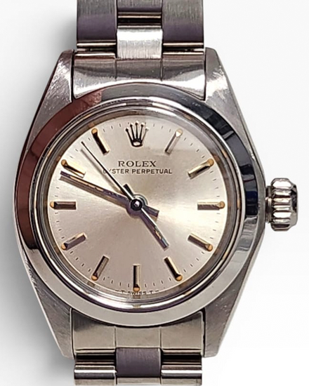 Rolex Oyster Perpetual Lady 26MM Silver Dial Oyster Bracelet (6718)