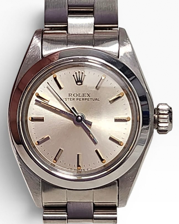 Rolex Oyster Perpetual Lady 26MM Silver Dial Oyster Bracelet (6718)