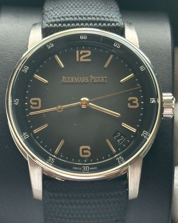 2023 Audemars Piguet Code 11.59 41MM Grey Dial Textile Strap (15210CR.OO.A002KB.01)