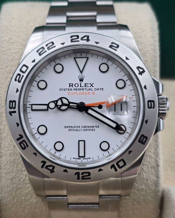 2018 Rolex Explorer II "Polar" 42MM White Dial Oyster Bracelet (216570)