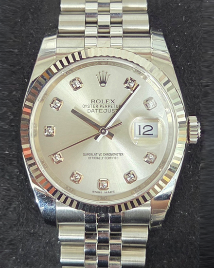 Rolex Datejust 36MM Silver Dial Jubilee Bracelet (116234)