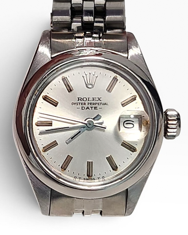 Rolex Oyster Perpetual Lady Date 26MM Silver Dial Jubilee Bracelet (6916)