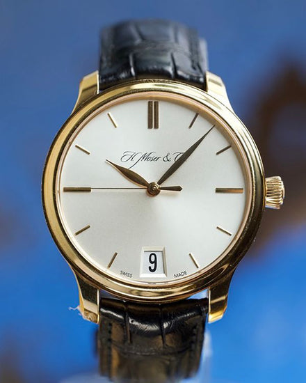 H. Moser & Cie Endeavour Monard Big Date 40.8MM Silver Dial Leather Strap (342.502-003)