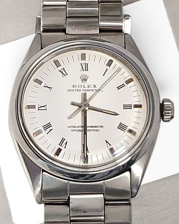 Rolex Air-King 34MM White Dial Oyster Bracelet (5500)