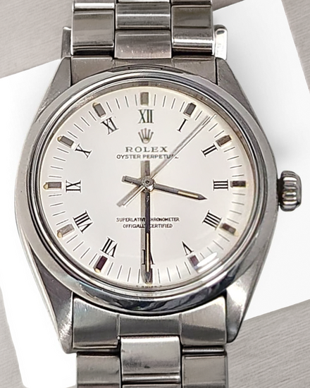 Rolex Air-King 34MM White Dial Oyster Bracelet (5500)