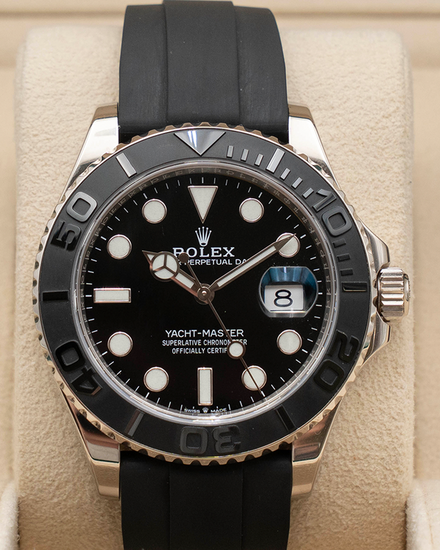 Rolex Yacht-Master 42MM Black Dial Rubber Strap (226659)