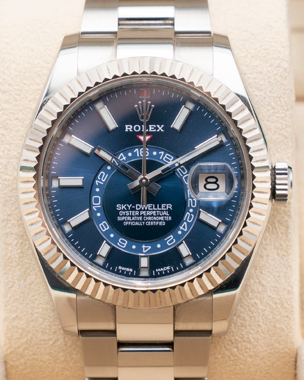 2019 Rolex Sky-Dweller 42MM Blue Dial Oyster Bracelet (326934)