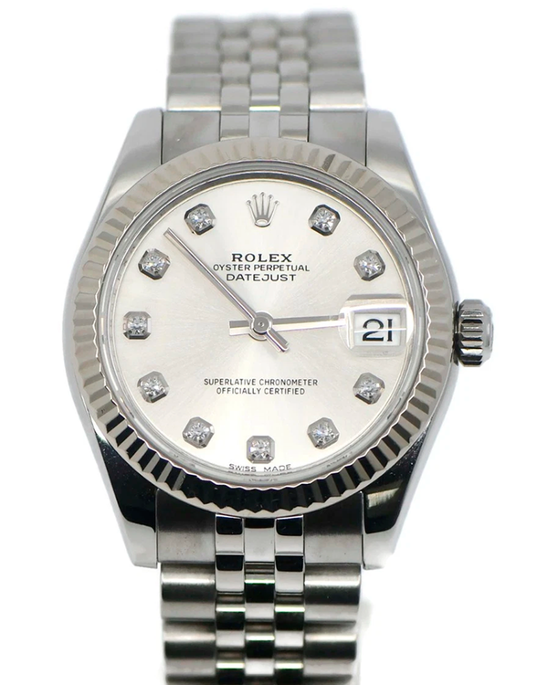 Rolex Datejust 31MM Silver Dial Super Jubilee Bracelet (178274)