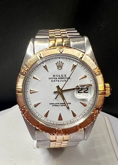 No Reserve - Rolex Datejust Turn-O-Graph 36MM White Sunburst Dial Two-Tone Jubilee Bracelet (1625)
