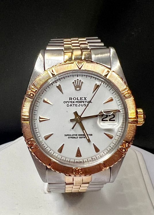Rolex Datejust Turn-O-Graph 36MM White Sunburst Dial Two-Tone Jubilee Bracelet (1625)
