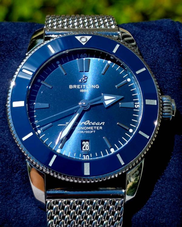 2024 Breitling Superocean Heritage 44MM Blue Dial Steel Bracelet (AB2030161C1A1)