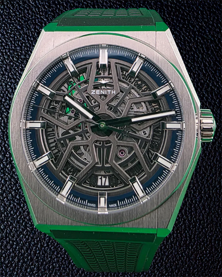 Zenith Defy Classic 41MM Skeleton Dial Rubber Strap (95.9000.670)