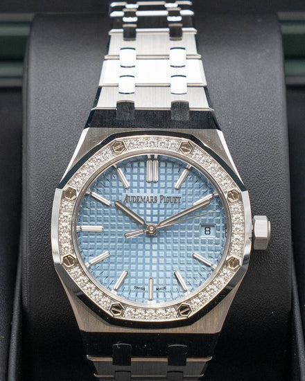 Audemars Piguet Royal Oak "50th Anniversary" 34MM Blue Dial Steel Bracelet (77451ST.ZZ.1361ST.01)