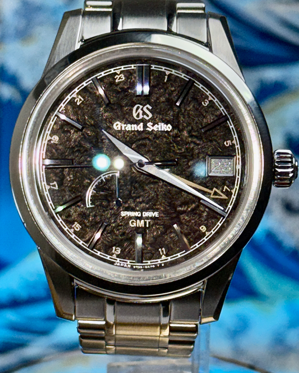 2024 Grand Seiko Spring Drive GMT “Seasons Kanro” 40.2MM Black Dial Steel Bracelet (SBGE271)