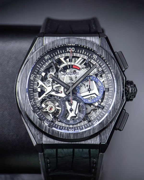 Zenith Defy El Primero 21 44MM Skeleton Dial Leather Strap (49.9000.9004/78.R582)