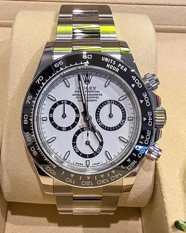 2025 Rolex Cosmograph Daytona "Panda" 40MM White Dial Oyster Bracelet (126500LN)