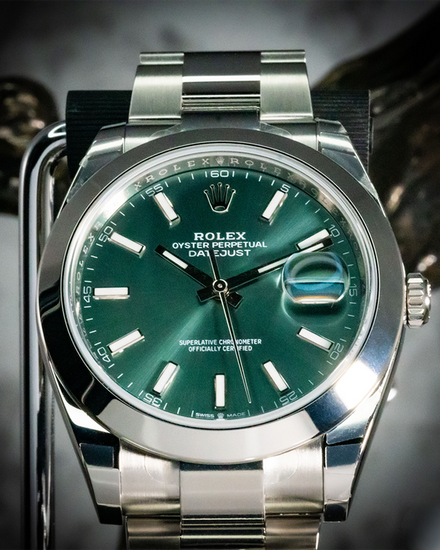 2026 Rolex Datejust 41MM Green Dial Oyster Bracelet (126300)