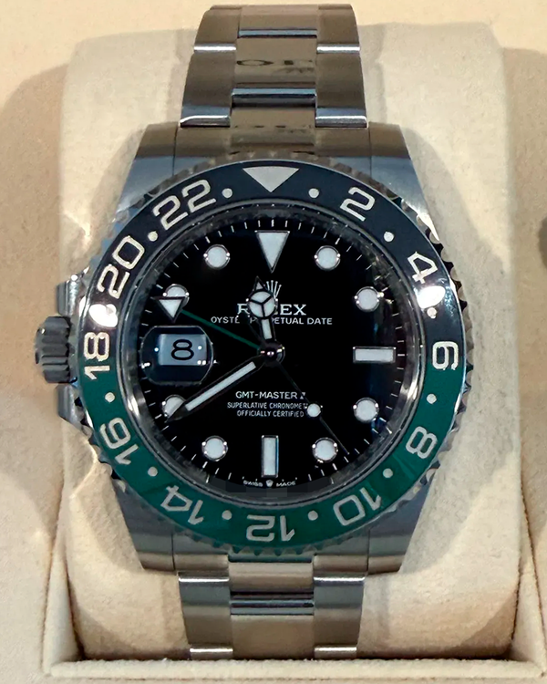 2024 Rolex GMT-Master II “Sprite” 40MM Black Dial Oyster Bracelet (126720VTNR)