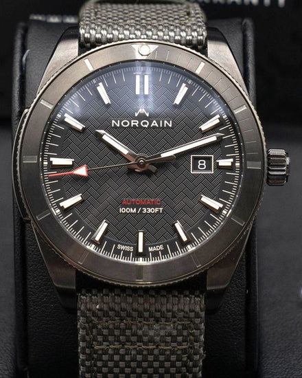2023 Norqain Adventure Sport 42MM Carbon Fiber Dial Textile Strap (NB1000B01A/B102/10KC.20B)