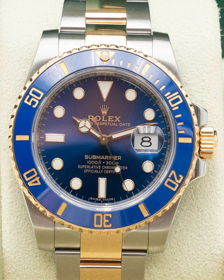 2018 Rolex Submariner Date “Bluesy” 40MM Blue Dial Two-Tone Oyster Bracelet (116613LB)