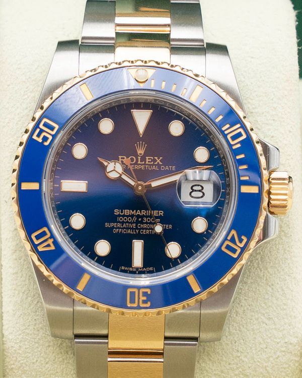 2018 Rolex Submariner Date “Bluesy” 40MM Blue Dial Two-Tone Oyster Bracelet (116613LB)