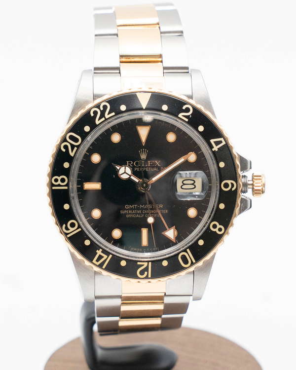 Rolex GMT-Master 40MM Black Dial Two-Tone Oyster Bracelet (16753)