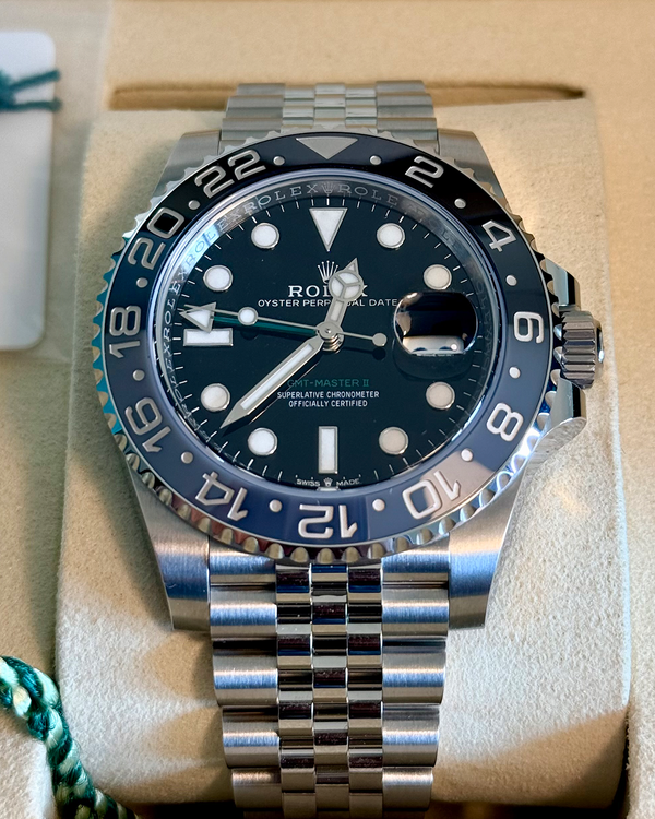 2026 Rolex GMT-Master II "Bruce Wayne" 40MM Black Dial Jubilee Bracelet (126710GRNR)