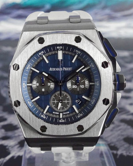 2019 Audemars Piguet Royal Oak Offshore 42MM Blue Dial Rubber Strap (26480TI.OO.A027CA.01)