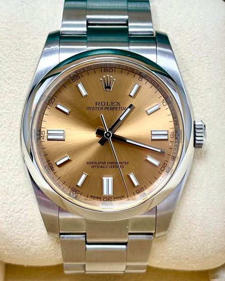 2016 Rolex Oyster Perpetual 36MM White Grape Dial Oyster Bracelet (116000)