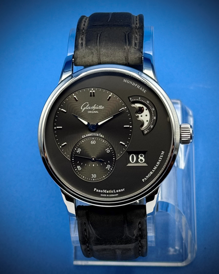 2026 Glashütte Original PanoMaticLunar 40MM Grey Dial Leather Strap (1-90-02-43-32-62)