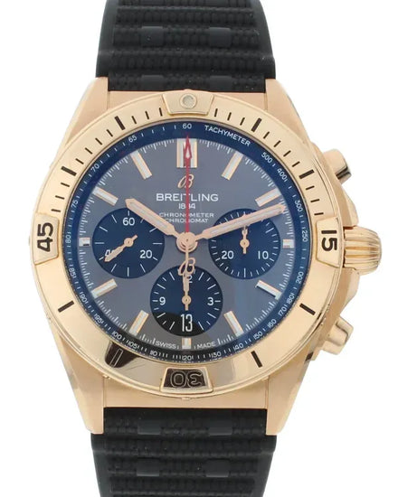 Breitling Chronomat B01 42MM Grey Dial Rubber Strap (RB0134101B1S1)