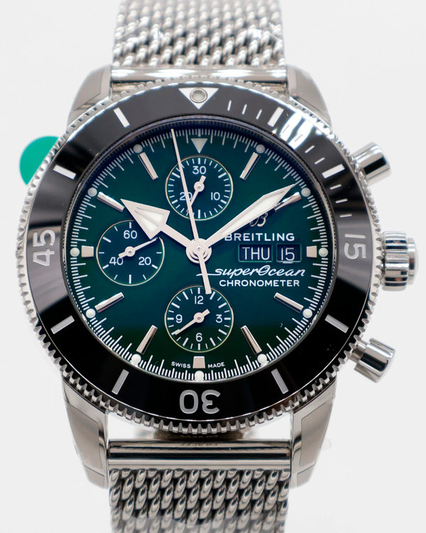 2026 Breitling Superocean Heritage 44MM Green Dial Steel Bracelet (A13313121L1A1)